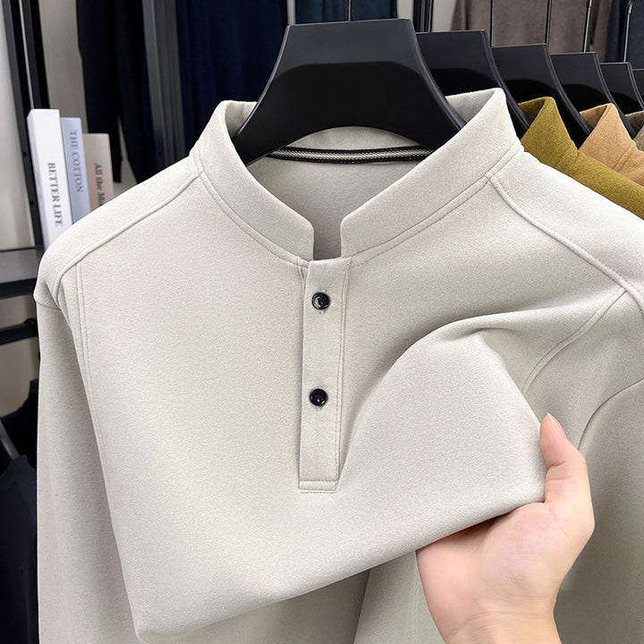 Men's casual long sleeve shirt with button closure Lisslune