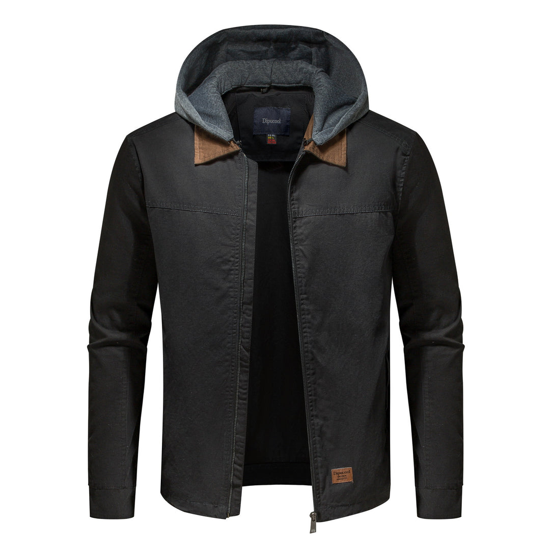 Men's utility jacket with detachable hoodie Lisslune