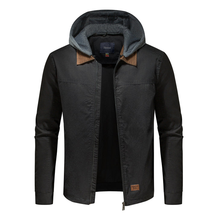 Men's utility jacket with detachable hoodie Lisslune