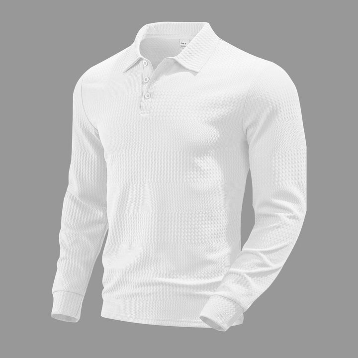 Men's Long Sleeve Polo Shirt Lisslune