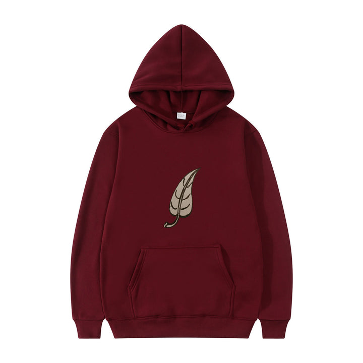 Women's hoodie with original leaf print Lisslune