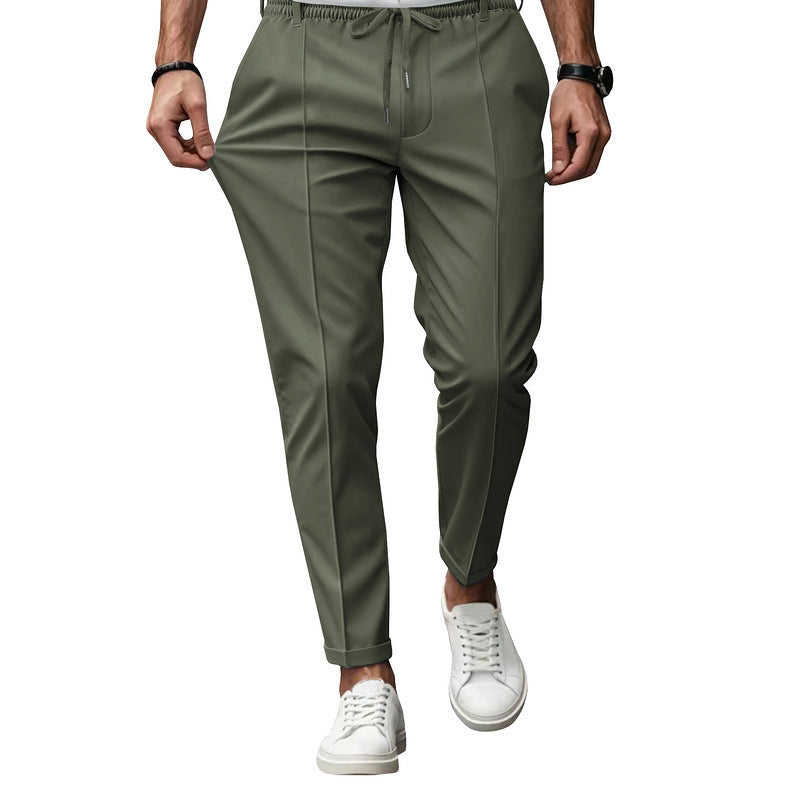Men's stylish sports trousers with elastic waistband and practical side pockets Lisslune