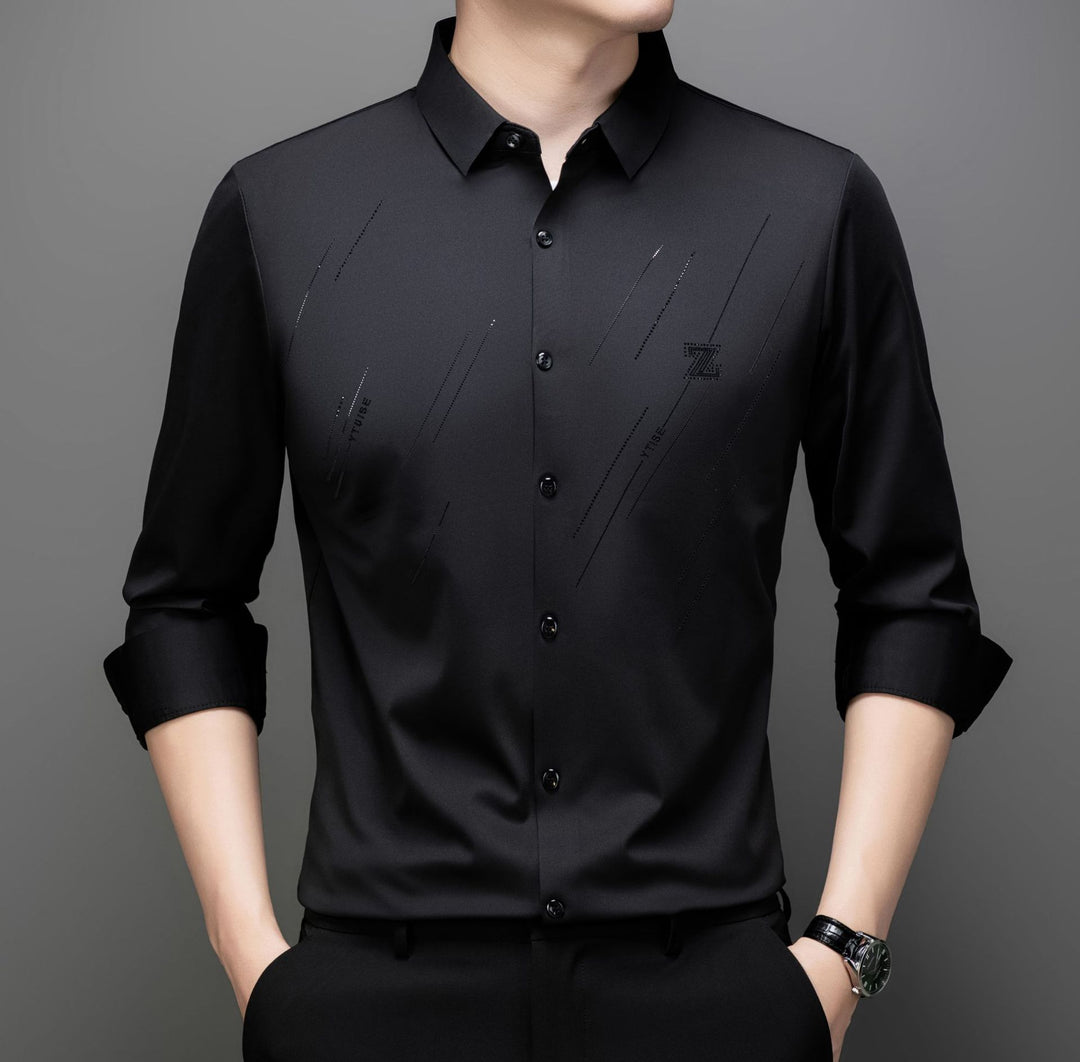 Men's Elegant Long Sleeve Shirt with Innovative Design Lisslune