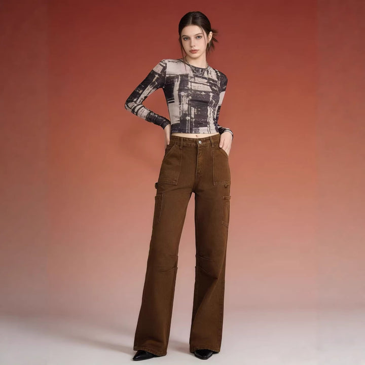 Women's cargo pants in a casual, loose fit with practical side pockets Lisslune