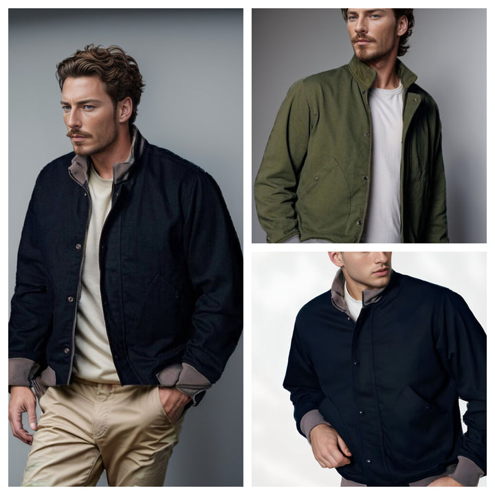 Men's casual leisure jacket with functional pockets and modern collar Lisslune