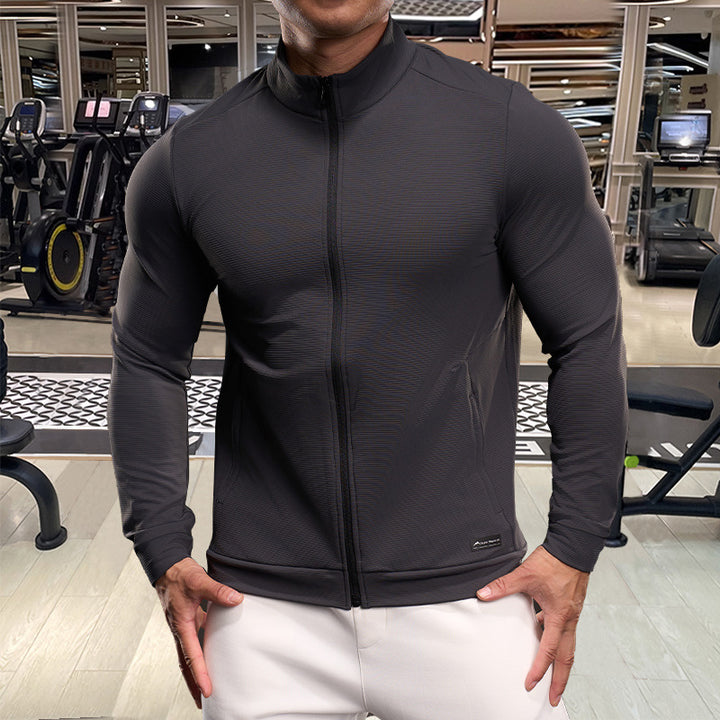 Men's Sports Jacket with Elastic Inserts and Functional Material Lisslune