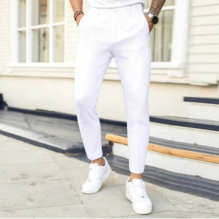 Men's Fashion Suit Pants with Slim Fit and Elegant Pleats Lisslune