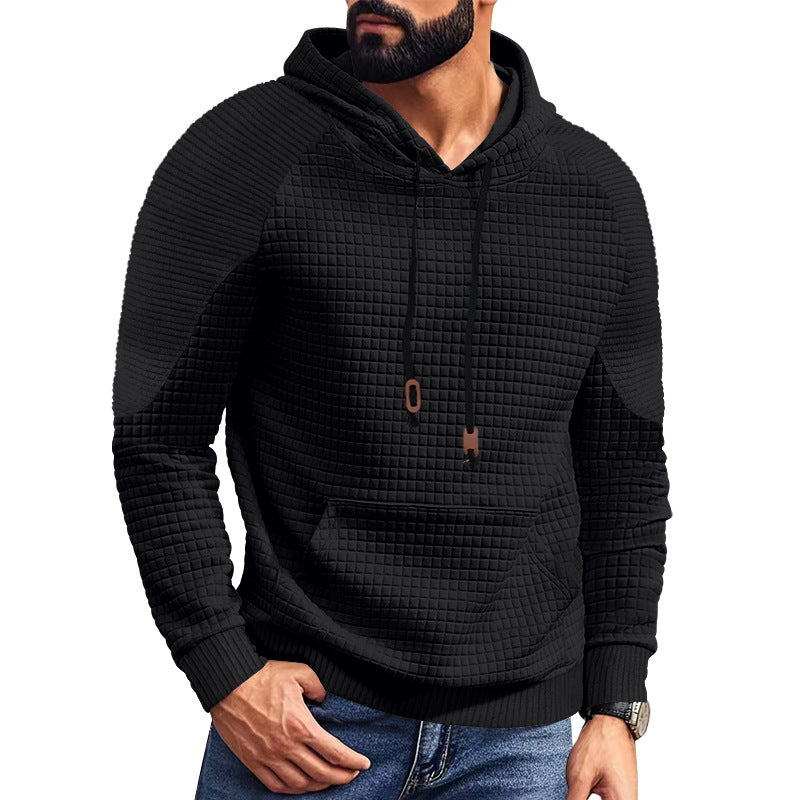 Men's modern hoodie with unique texture Lisslune