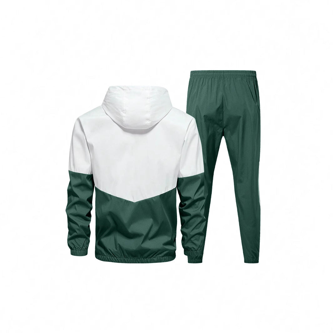 Men's Sporty Windbreaker Set with Breathable Materials Lisslune