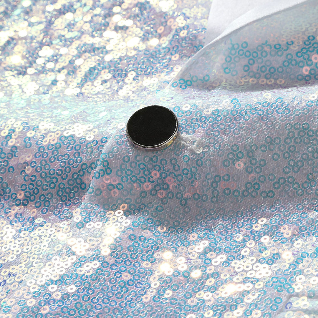 Men's Glamorous Sequin Blazer with Shimmering Effect Lisslune