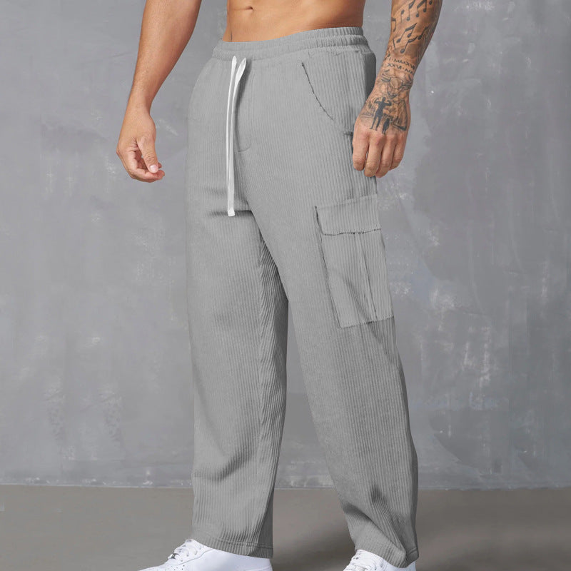 Men's cargo joggers with practical side pockets and elastic waistband Lisslune