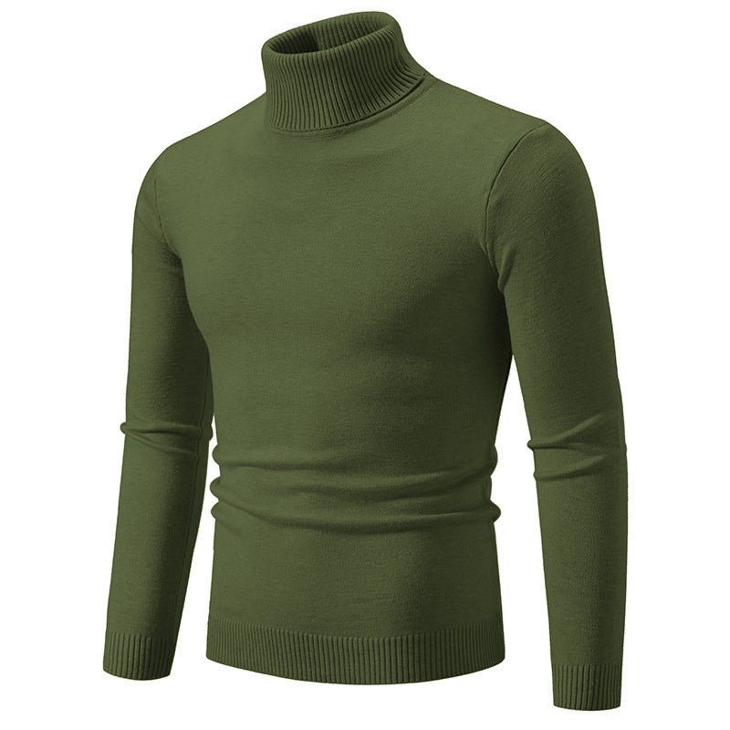 Men's elegant turtleneck sweater made of fine cotton Lisslune