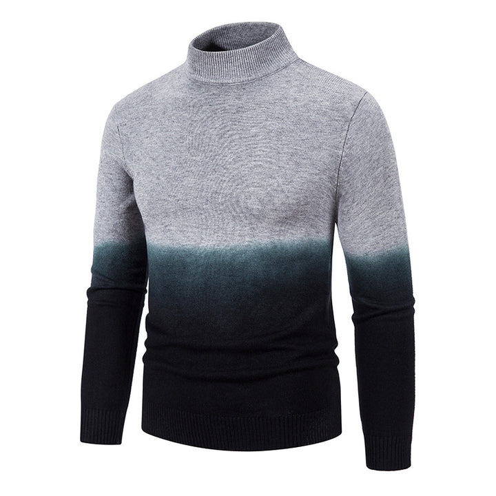 Men's turtleneck sweater with gradient Lisslune