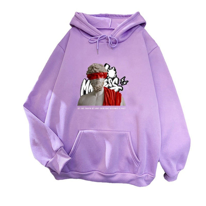 Women’s hoodie with modern graphic print and inspiring lettering Lisslune