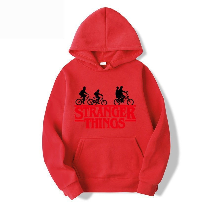 Women's hooded sweatshirt with creative Stranger Things design Lisslune