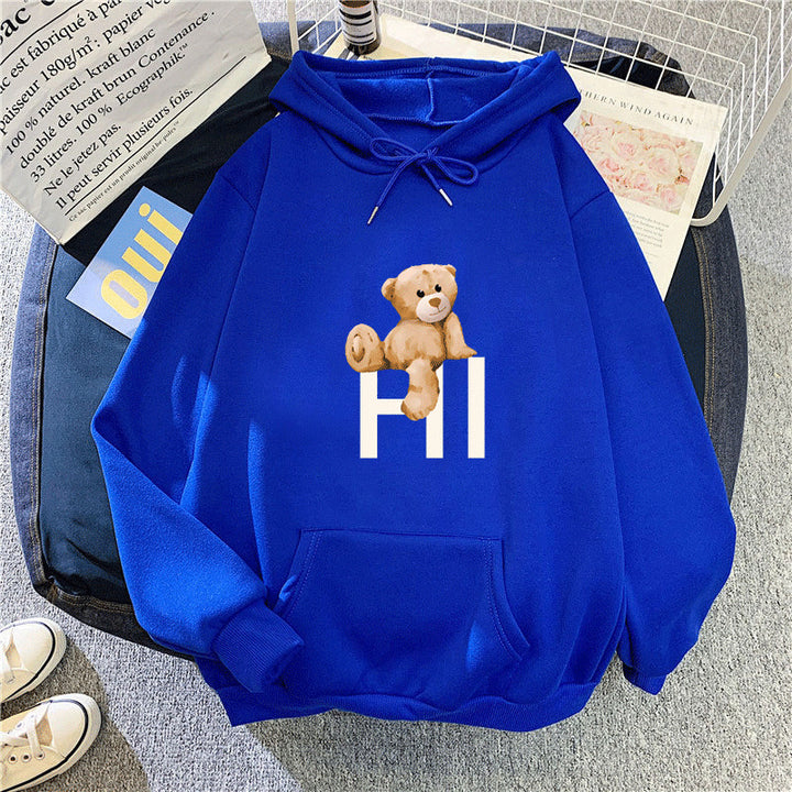 Women's hoodie with cute bear design Lisslune