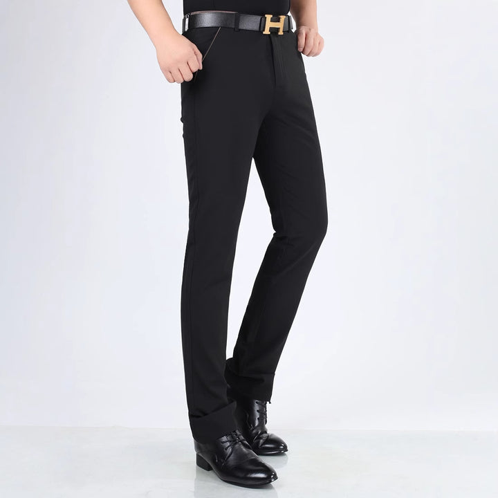 Men's Stretch Suit Trousers with Elegant Waistband Lisslune