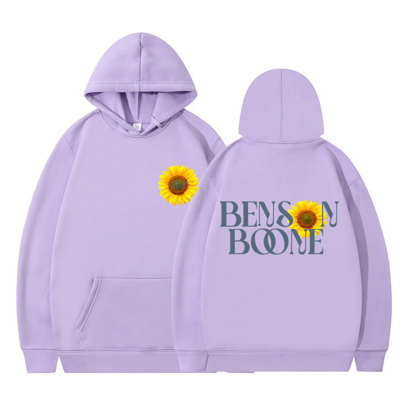 Women's hoodie with unique sunflower design and comfortable fit Lisslune
