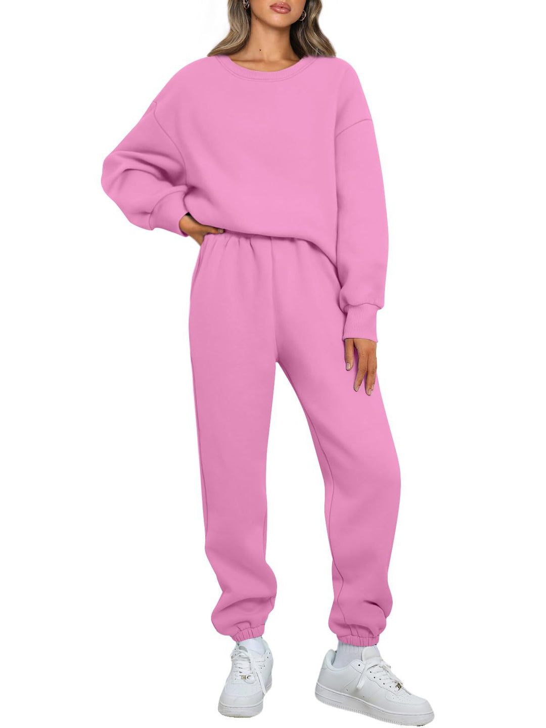Women's comfortable leisure suit with oversized cut and elastic waistband Lisslune