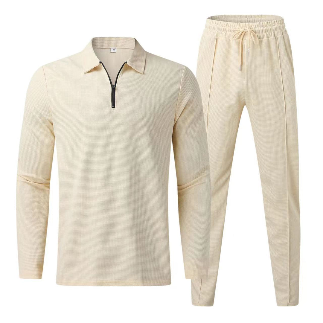 Men's Sporty Functional Set with Zipper Lisslune