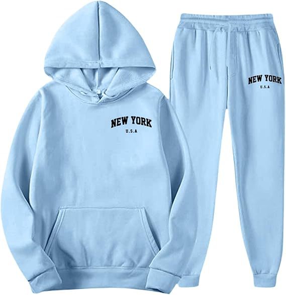 Women's Hooded Sweat Suit with high-quality material and modern lettering Lisslune