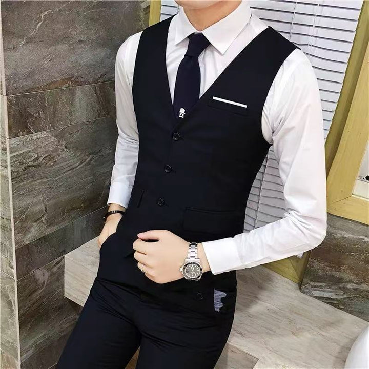 Men's Elegant Slim-Fit Suit with Practical Pockets Lisslune