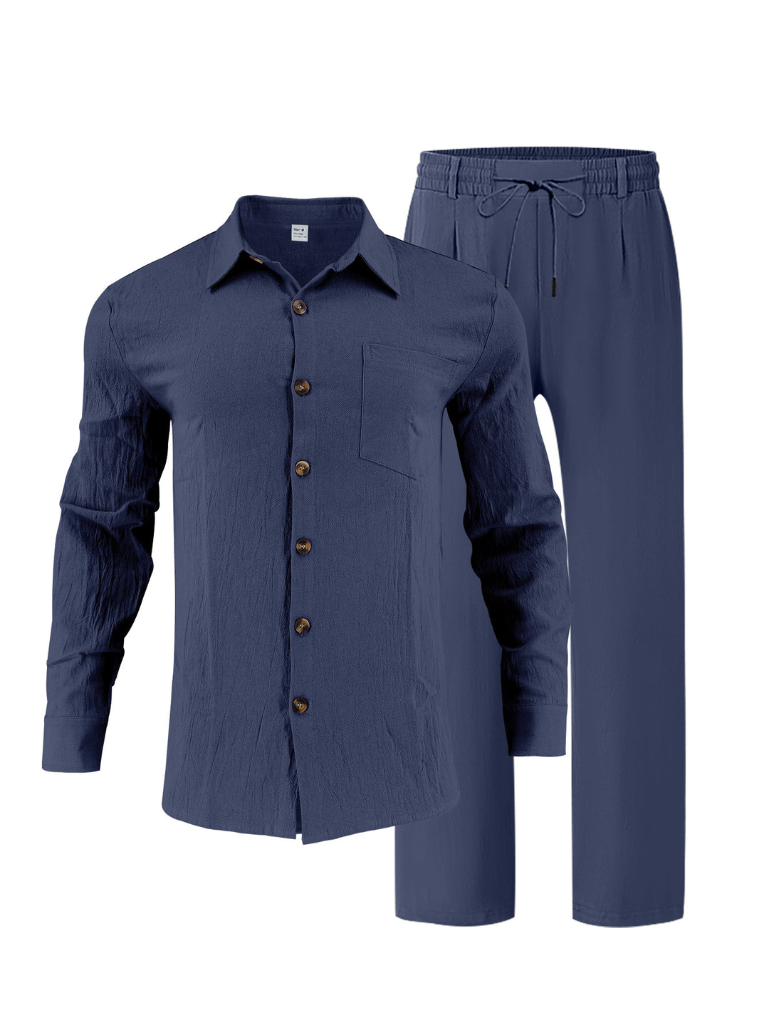 Men's casual lounge set with high-quality shirt and comfortable pants Lisslune