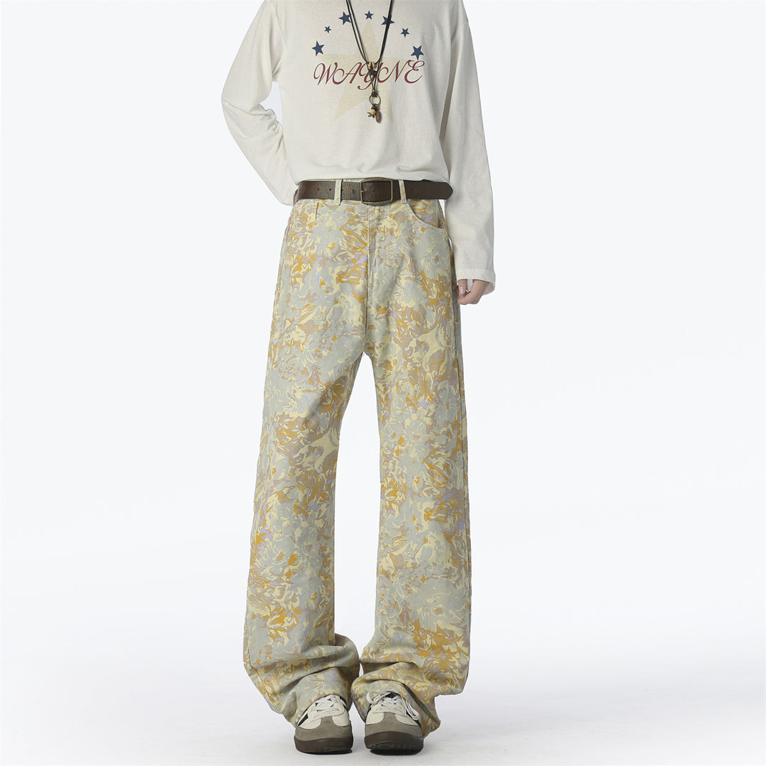 Men's Fashion Harem Pants with Unique Pattern and Comfortable Fit Lisslune
