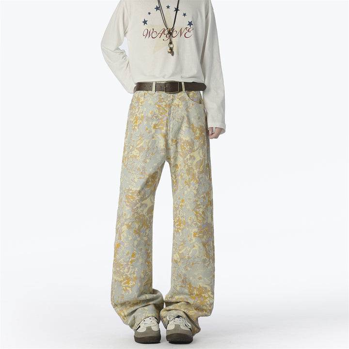 Men's Fashion Harem Pants with Unique Pattern and Comfortable Fit Lisslune