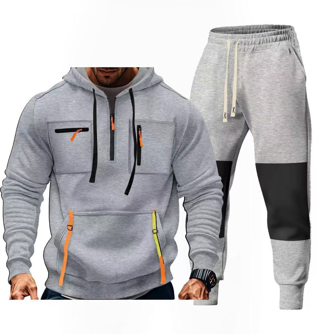 Men's sportswear set with functional pockets Lisslune