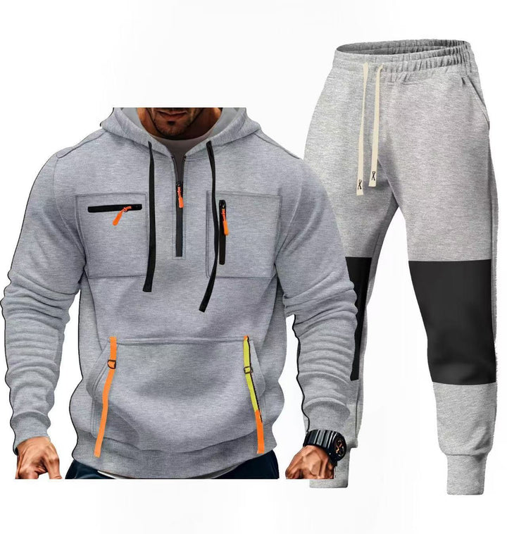 Men's sportswear set with functional pockets Lisslune