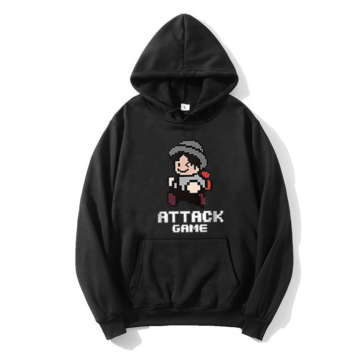 Women's hoodie with playful retro game design Lisslune