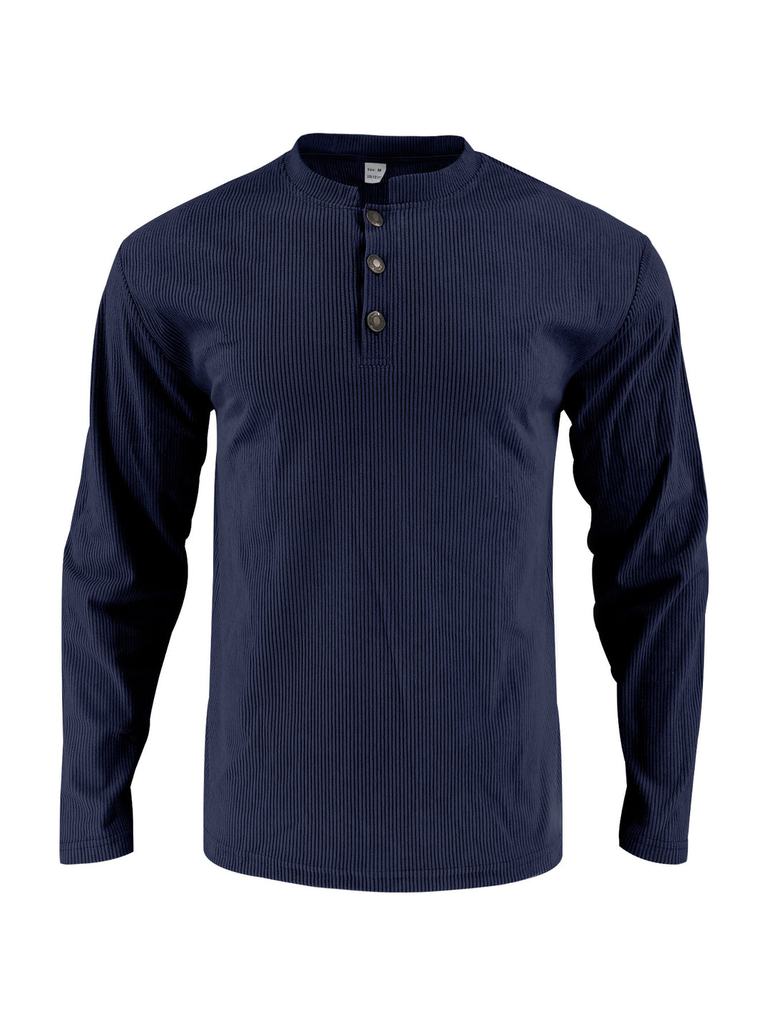 Men's long sleeve shirt with comfortable button placket and textured design Lisslune