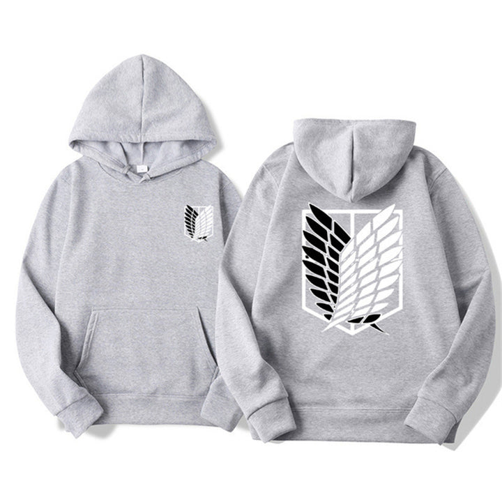 Women's Hooded Sweatshirt with Classic Anime Design Lisslune