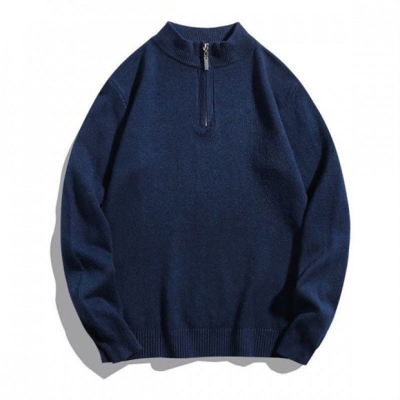 Men's cozy turtleneck sweater with zipper Lisslune