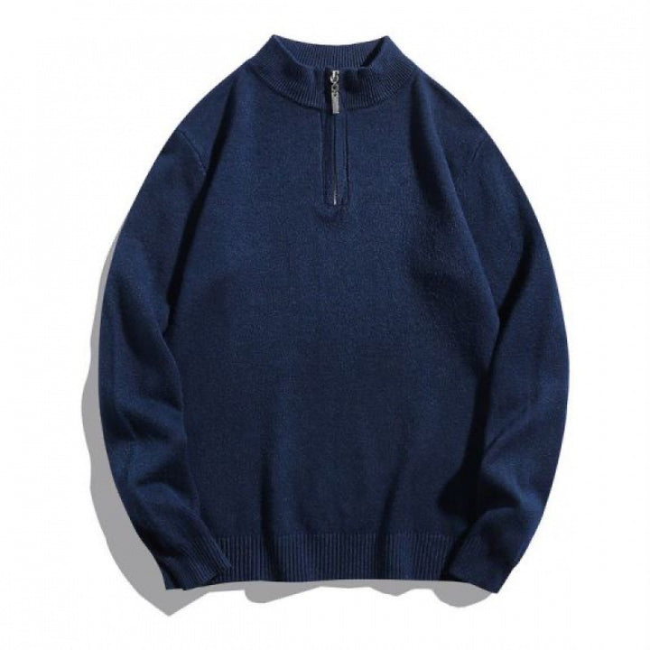 Men's cozy turtleneck sweater with zipper Lisslune