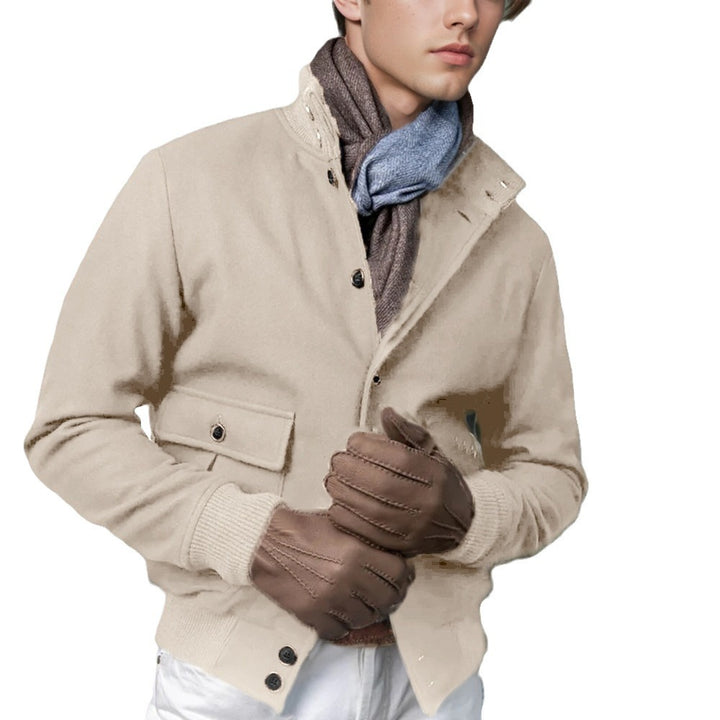 Men's fashionable wool jacket with warm lining Lisslune