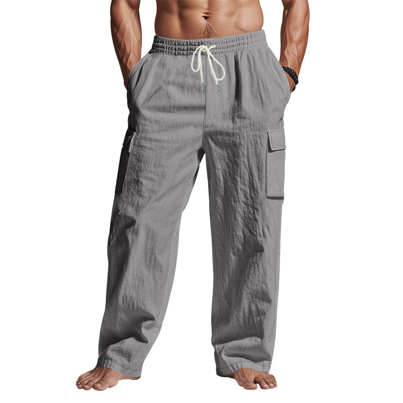Men's comfortable cargo pants with practical side pockets Lisslune