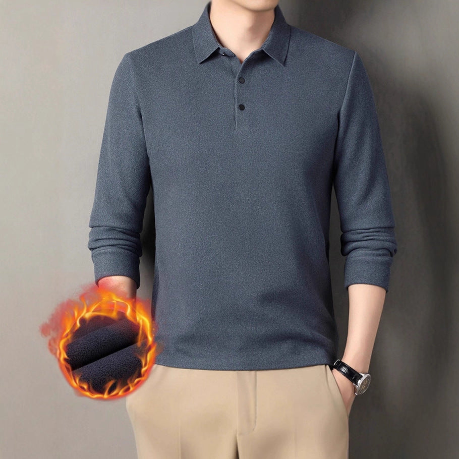 Men's Long Sleeve Polo Shirt Lisslune