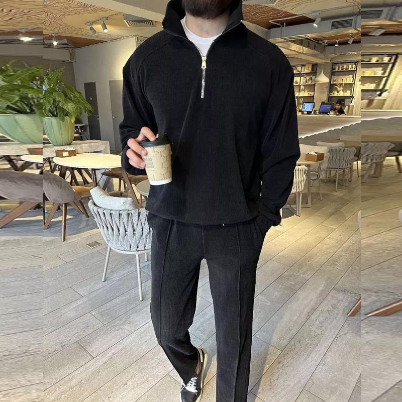 Men's lounge set consisting of a high-quality zipper sweater and comfortable joggers Lisslune
