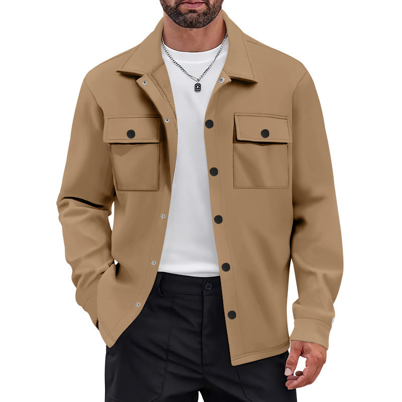 Men's fashionable shirt jacket with practical pockets and innovative comfort Lisslune