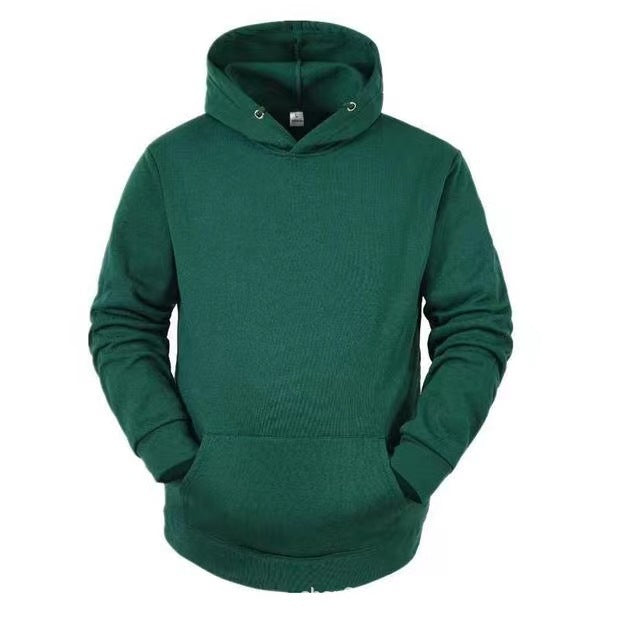 Men's Casual Hoodie with Soft Inner Lining and Practical Kangaroo Pocket Lisslune