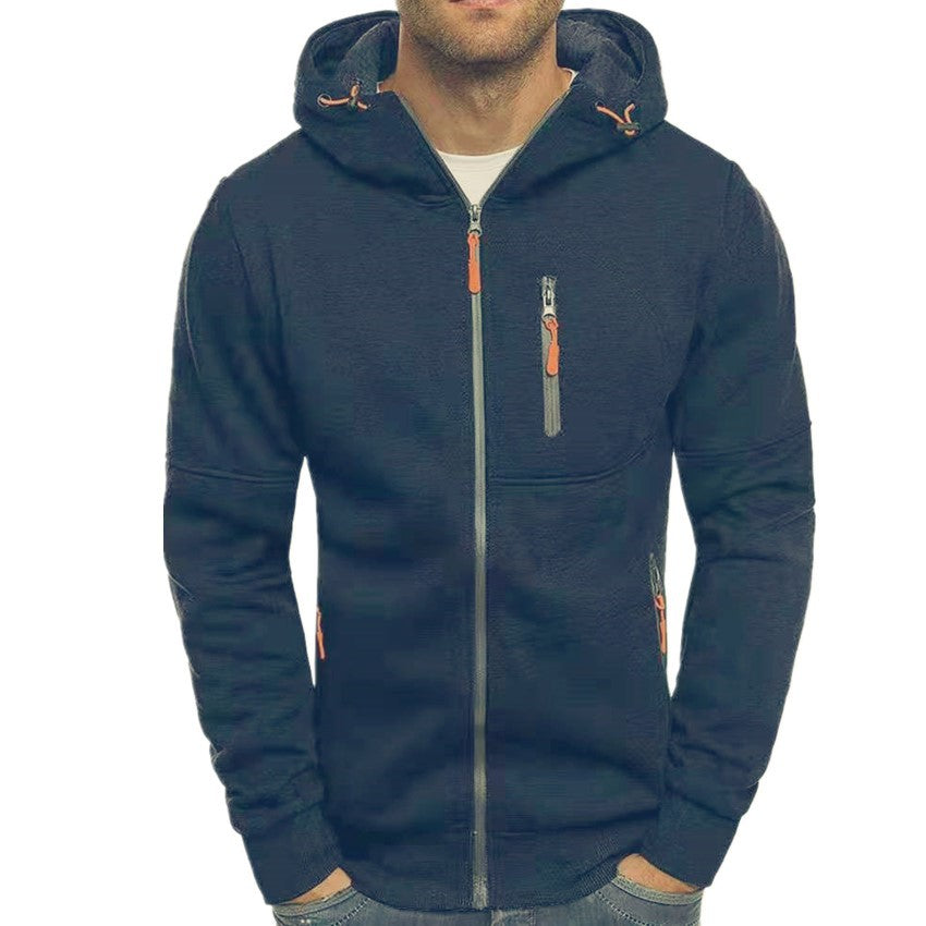 Men's functional jacket with practical zip pockets and adjustable hood edge Lisslune