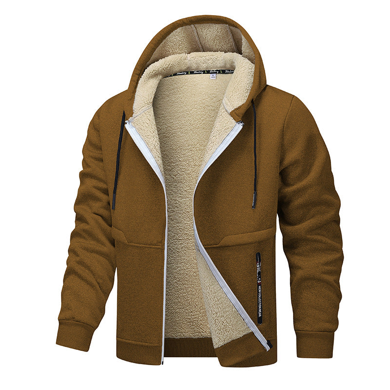 Men's cozy fleece jacket with high thermal insulation Lisslune