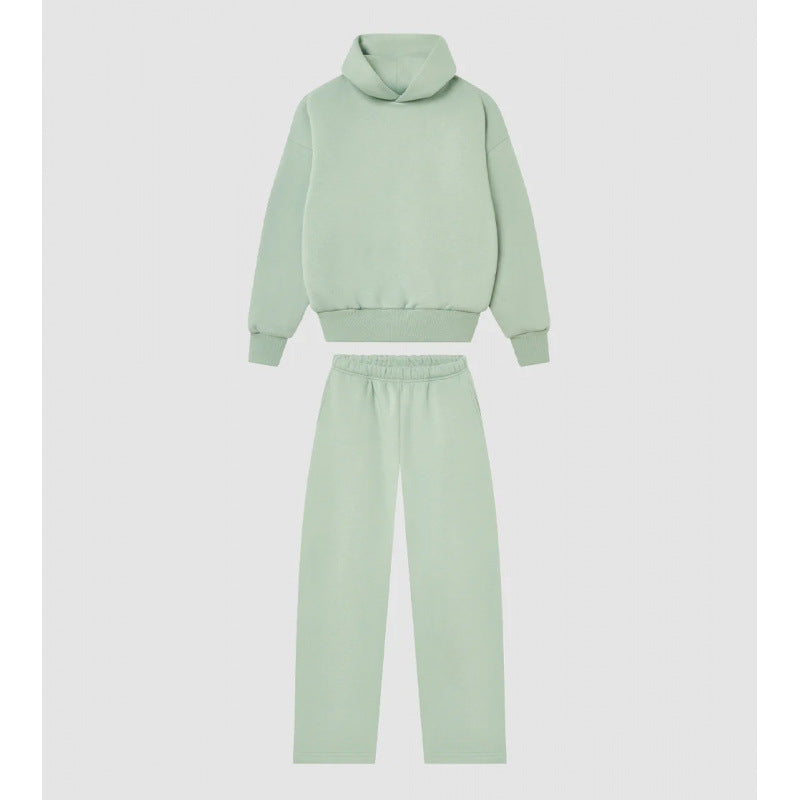 Women's Cozy Sweatshirt and Pants Set with High Collar and Casual Fit Lisslune