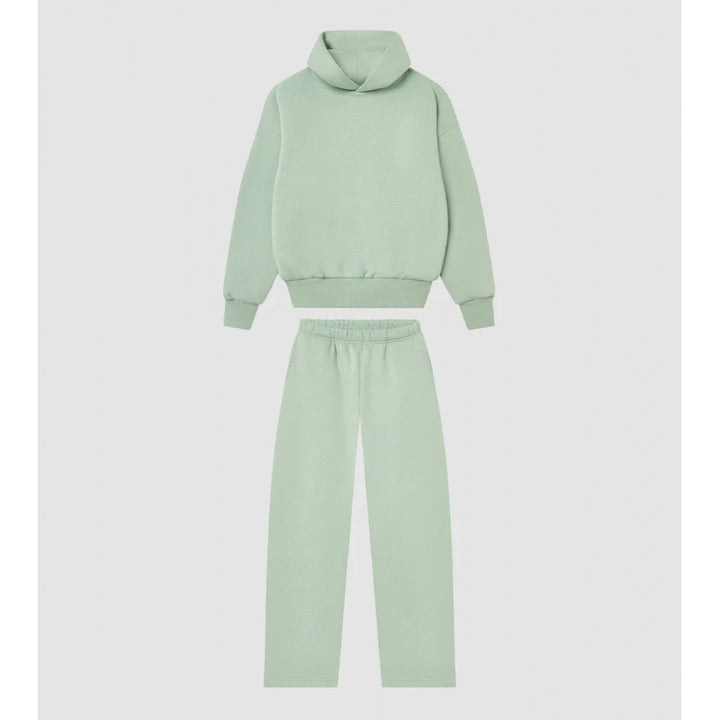 Women's Cozy Sweatshirt and Pants Set with High Collar and Casual Fit Lisslune