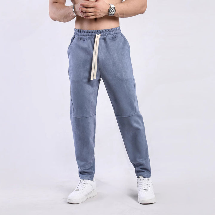 Men's sporty leisure pants with soft inner lining and practical pockets Lisslune