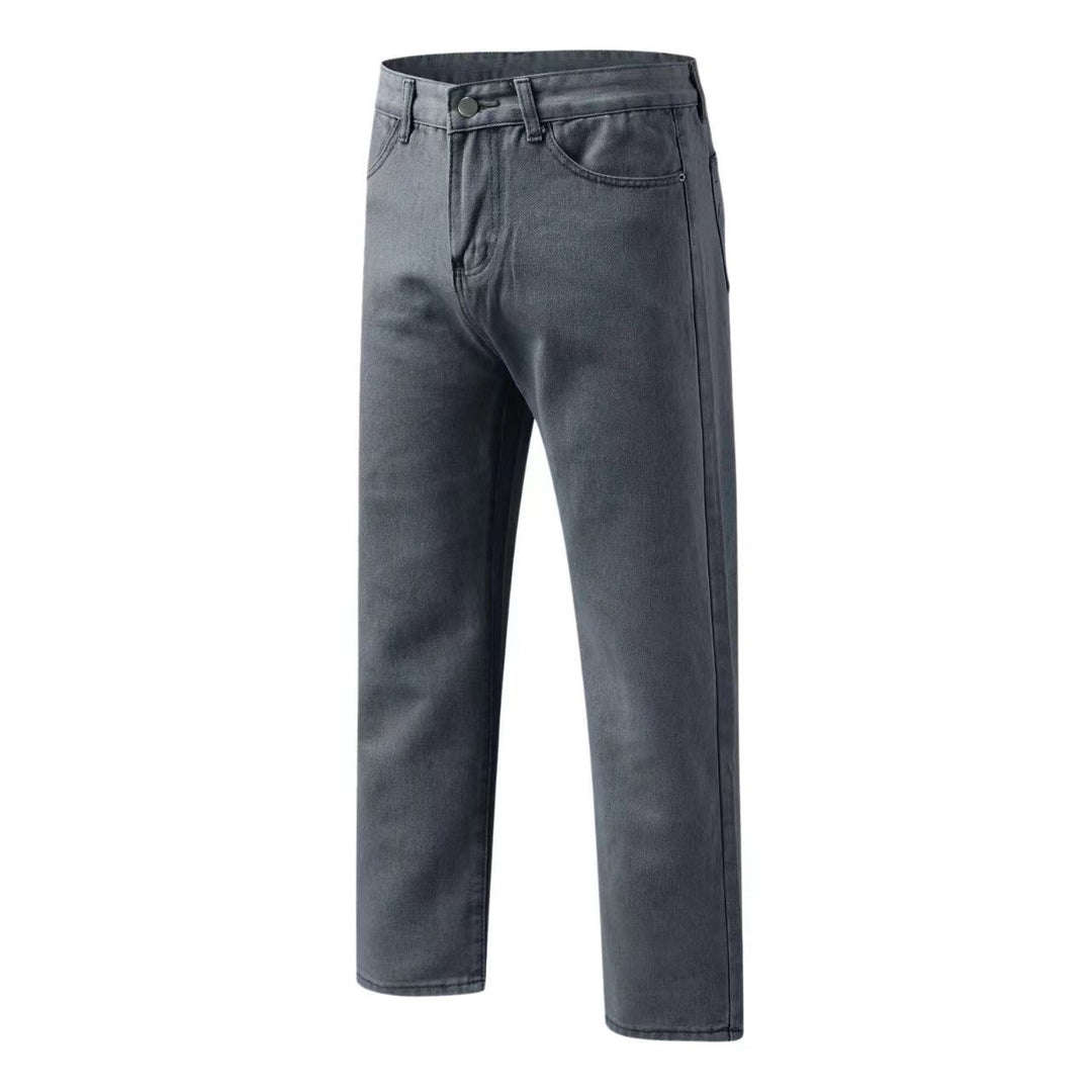 Women's straight cut jeans with high waist and classic details Lisslune