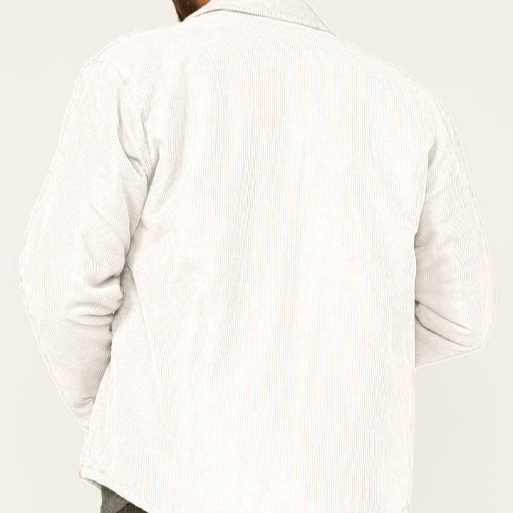 Men's casual cord jacket with practical breast and side pockets Lisslune