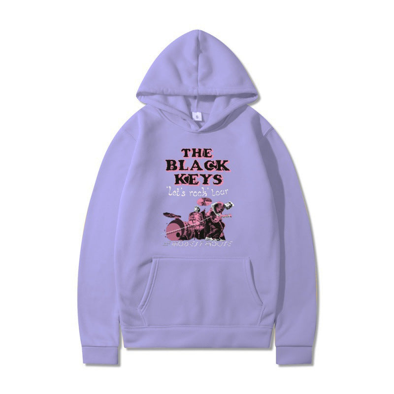 Women's hoodie with creative rock band design and comfortable fit Lisslune